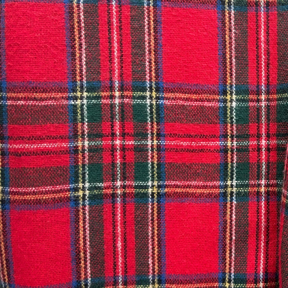 Vintage Plaid Pants Tartan Checkered Buffalo Glen Red Green Blue Black Size 10 P - Picture 3 of 15